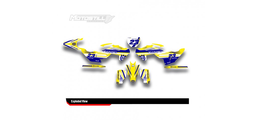 HUSQVARNA TC - FC - TE - FE - FS GRAPHIC STICKER SET - DECAL KIT
