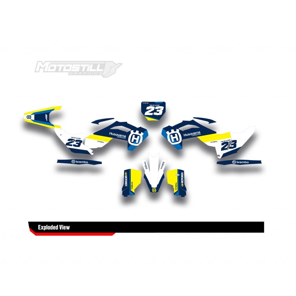 HUSQVARNA TC - FC - TE - FE - FS GRAPHIC STICKER SET - DECAL KIT