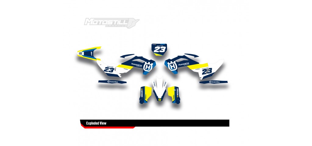 HUSQVARNA TC - FC - TE - FE - FS GRAPHIC STICKER SET - DECAL KIT