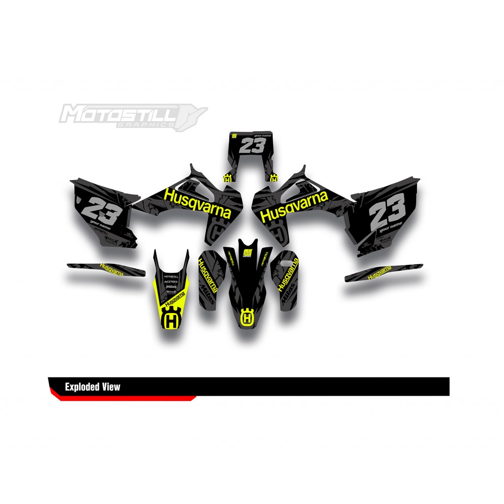 HUSQVARNA TC - FC - TE - FE - FS GRAPHIC STICKER SET - DECAL KIT