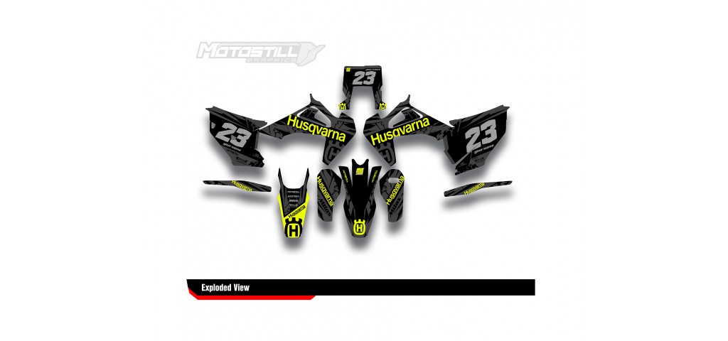 HUSQVARNA TC - FC - TE - FE - FS GRAPHIC STICKER SET - DECAL KIT