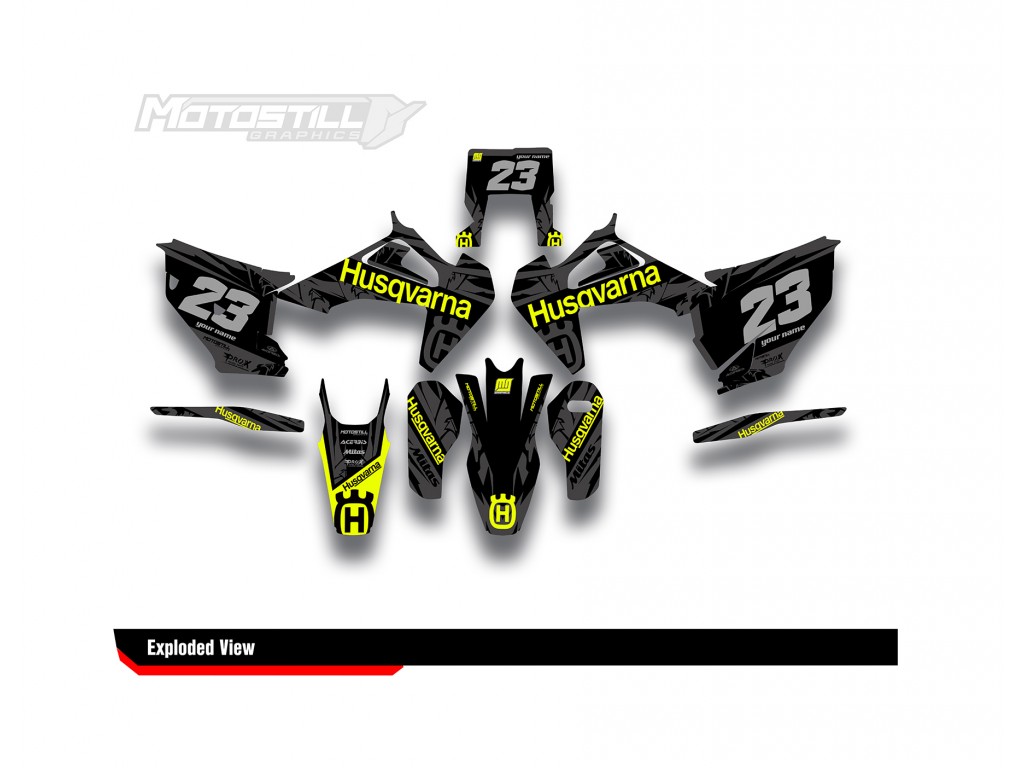 HUSQVARNA TC - FC - TE - FE - FS GRAPHIC STICKER SET - DECAL KIT