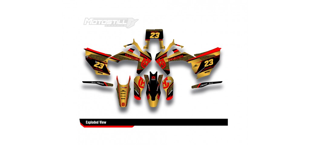 HUSQVARNA TC - FC - TE - FE - FS GRAPHIC STICKER SET - DECAL KIT