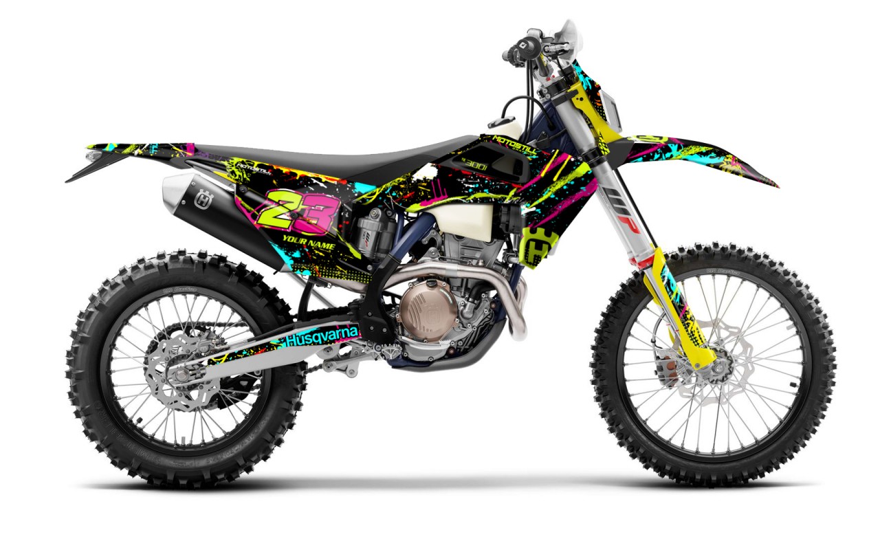 HUSQVARNA TC - FC - TE - FE - FS GRAPHIC STICKER SET - DECAL KIT