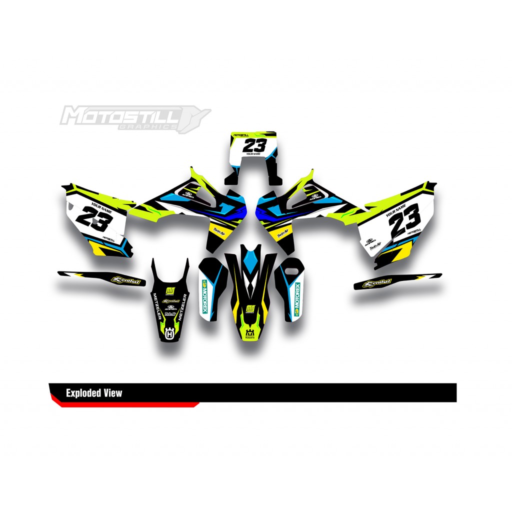 HUSQVARNA TC - FC - TE - FE - FS GRAPHIC STICKER SET - DECAL KIT