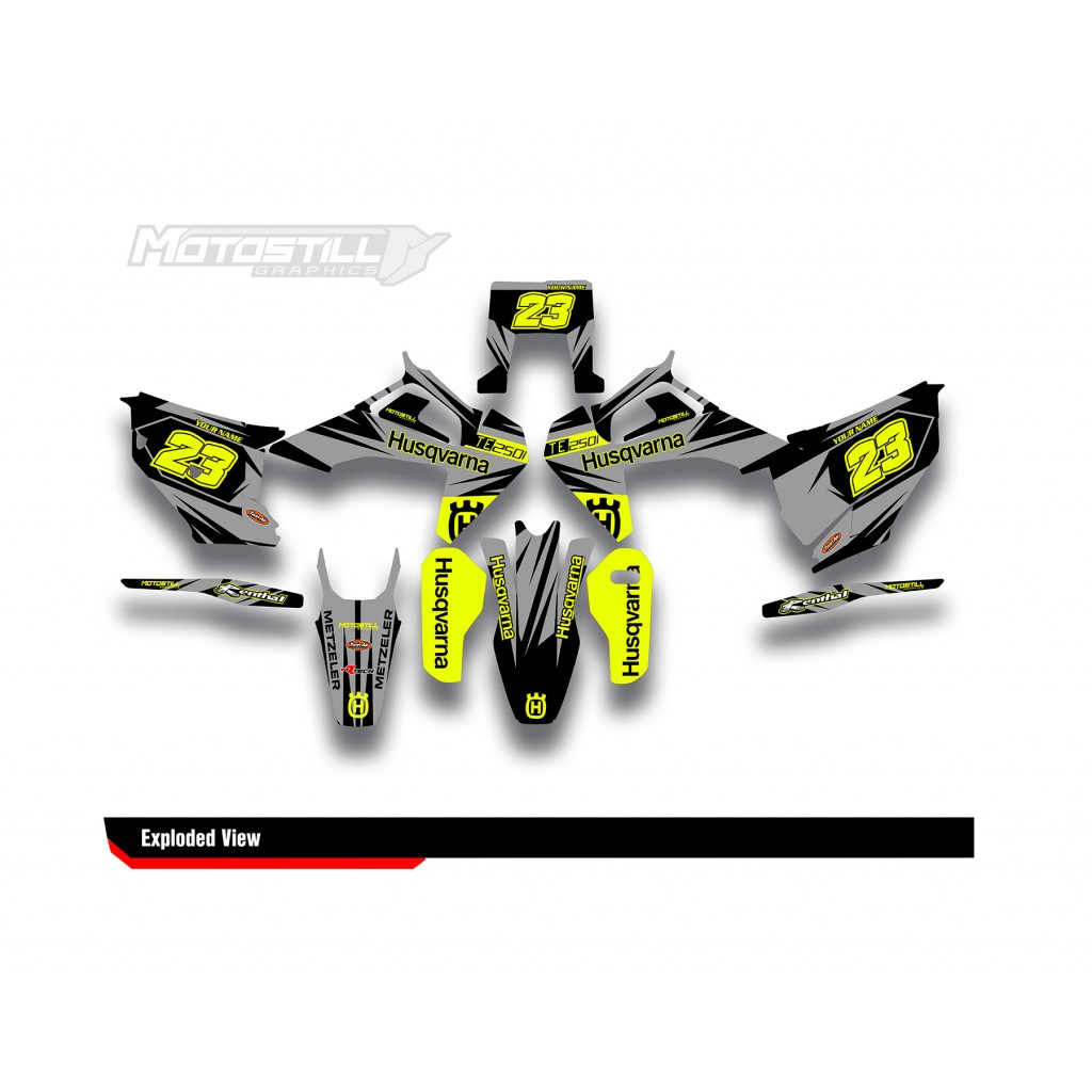 HUSQVARNA TC - FC - TE - FE - FS GRAPHIC STICKER SET - DECAL KIT