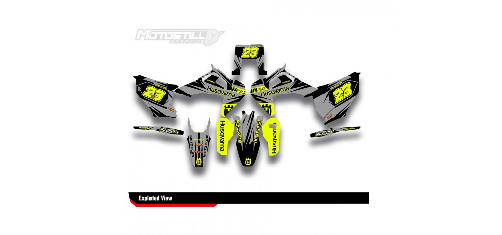 HUSQVARNA TC - FC - TE - FE - FS GRAPHIC STICKER SET - DECAL KIT