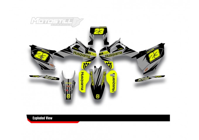 HUSQVARNA TC - FC - TE - FE - FS GRAPHIC STICKER SET - DECAL KIT