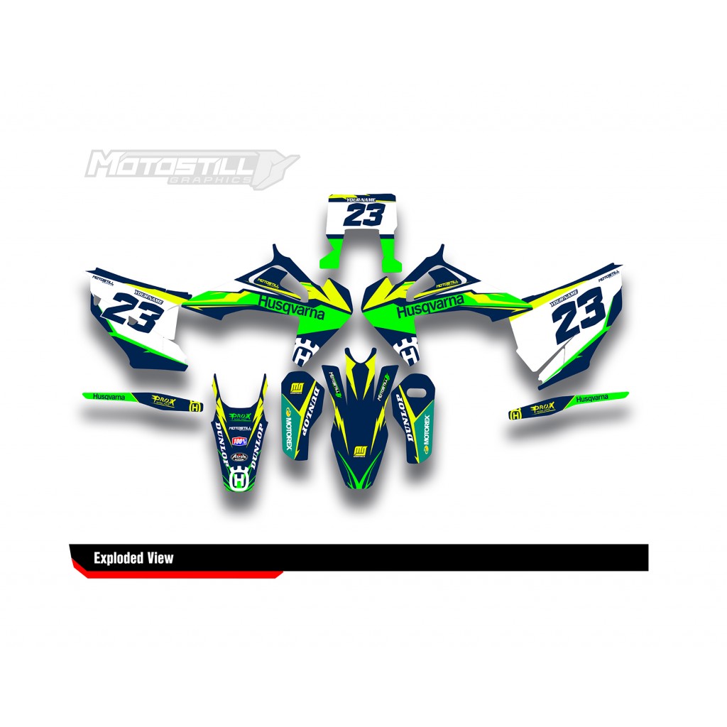 HUSQVARNA TC - FC - TE - FE - FS GRAPHIC STICKER SET - DECAL KIT