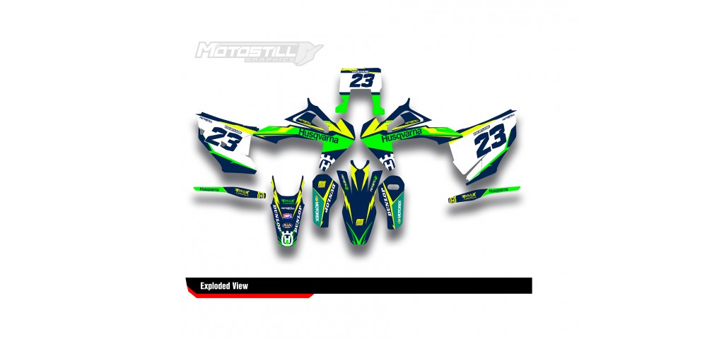 HUSQVARNA TC - FC - TE - FE - FS GRAPHIC STICKER SET - DECAL KIT