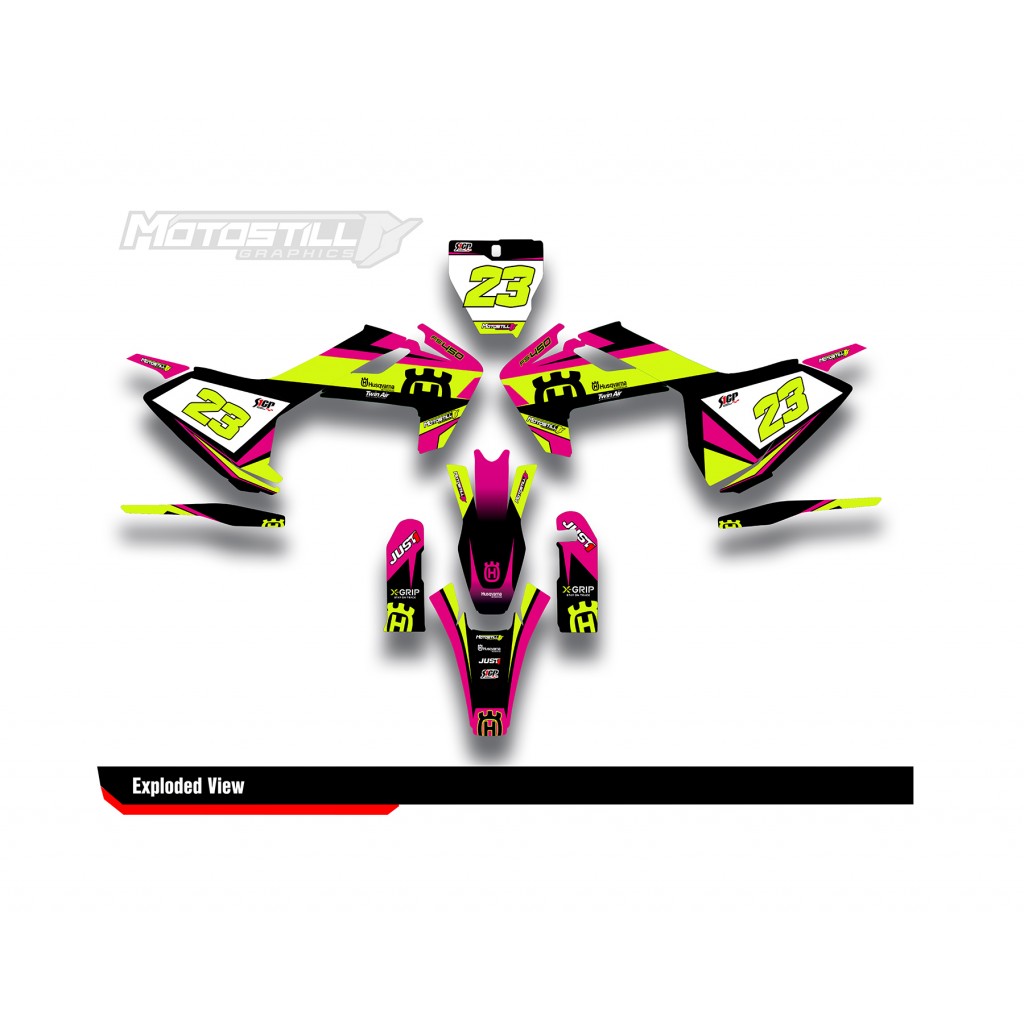 HUSQVARNA TC - FC - TE - FE - FS GRAPHIC STICKER SET - DECAL KIT
