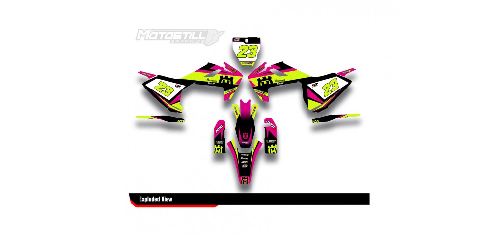 HUSQVARNA TC - FC - TE - FE - FS GRAPHIC STICKER SET - DECAL KIT