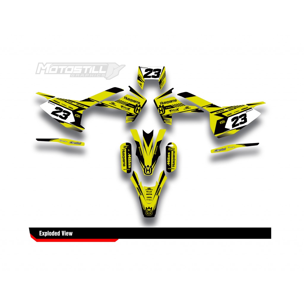 HUSQVARNA TC - FC - TE - FE - FS GRAPHIC STICKER SET - DECAL KIT