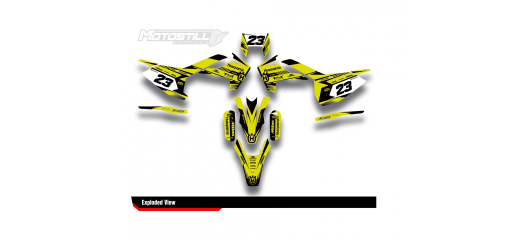 HUSQVARNA TC - FC - TE - FE - FS GRAPHIC STICKER SET - DECAL KIT