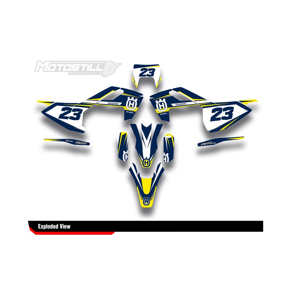 HUSQVARNA TC - FC - TE - FE - FS GRAPHIC STICKER SET - DECAL KIT