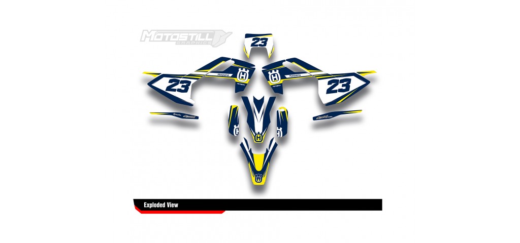 HUSQVARNA TC - FC - TE - FE - FS GRAPHIC STICKER SET - DECAL KIT