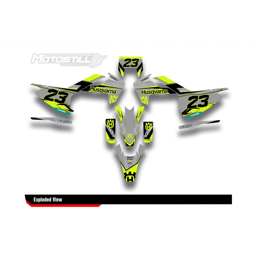 HUSQVARNA TC - FC - TE - FE - FS GRAPHIC STICKER SET - DECAL KIT