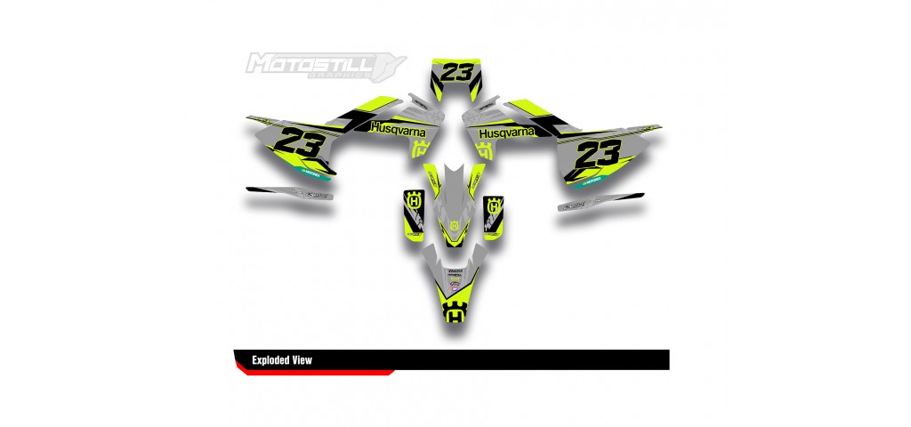 HUSQVARNA TC - FC - TE - FE - FS GRAPHIC STICKER SET - DECAL KIT
