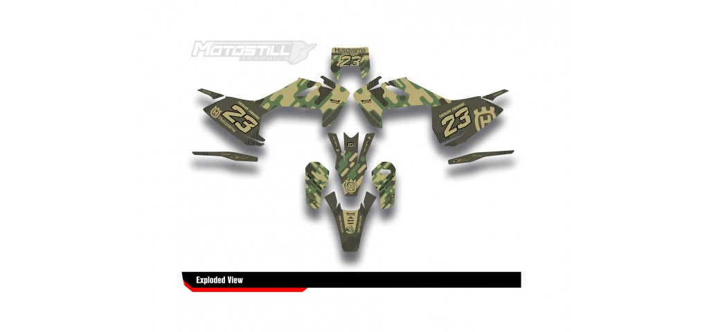 HUSQVARNA TC - FC - TE - FE - FS GRAPHIC STICKER SET - DECAL KIT