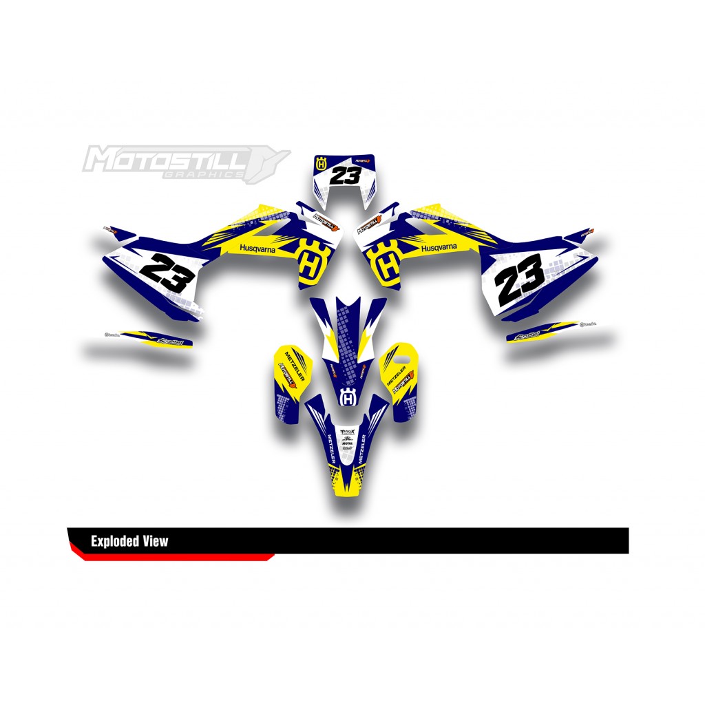 HUSQVARNA TC - FC - TE - FE - FS GRAPHIC STICKER SET - DECAL KIT