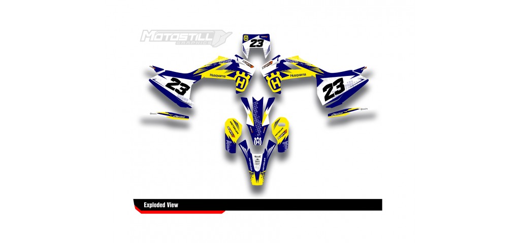 HUSQVARNA TC - FC - TE - FE - FS GRAPHIC STICKER SET - DECAL KIT