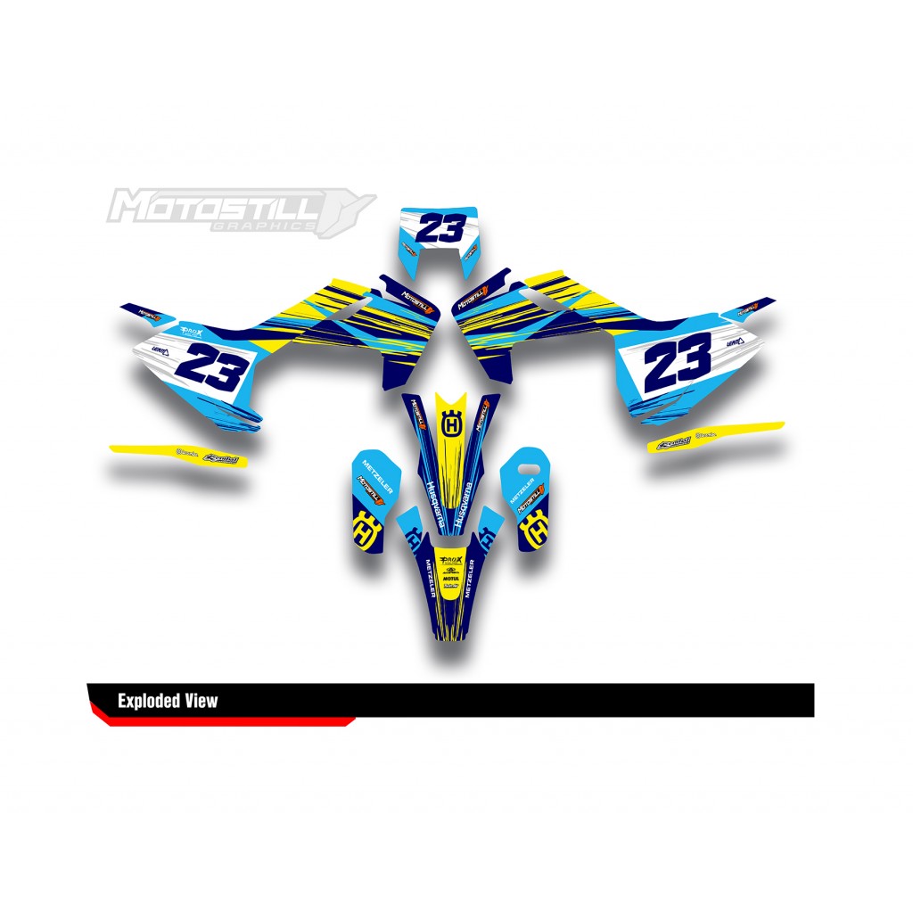 HUSQVARNA TC - FC - TE - FE - FS GRAPHIC STICKER SET - DECAL KIT
