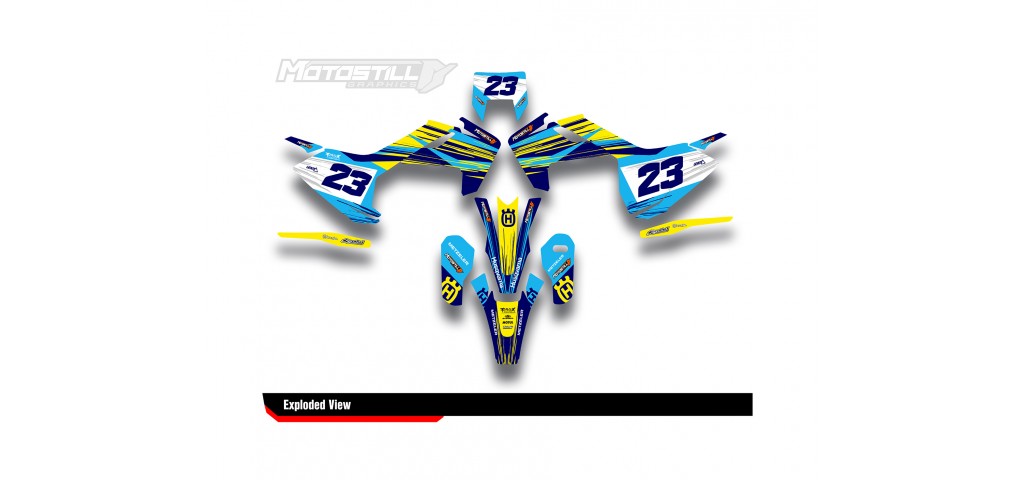 HUSQVARNA TC - FC - TE - FE - FS GRAPHIC STICKER SET - DECAL KIT