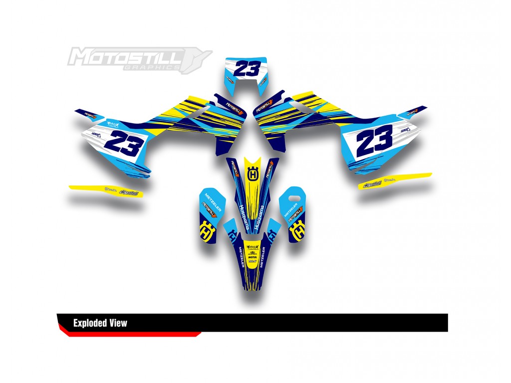 HUSQVARNA TC - FC - TE - FE - FS GRAPHIC STICKER SET - DECAL KIT