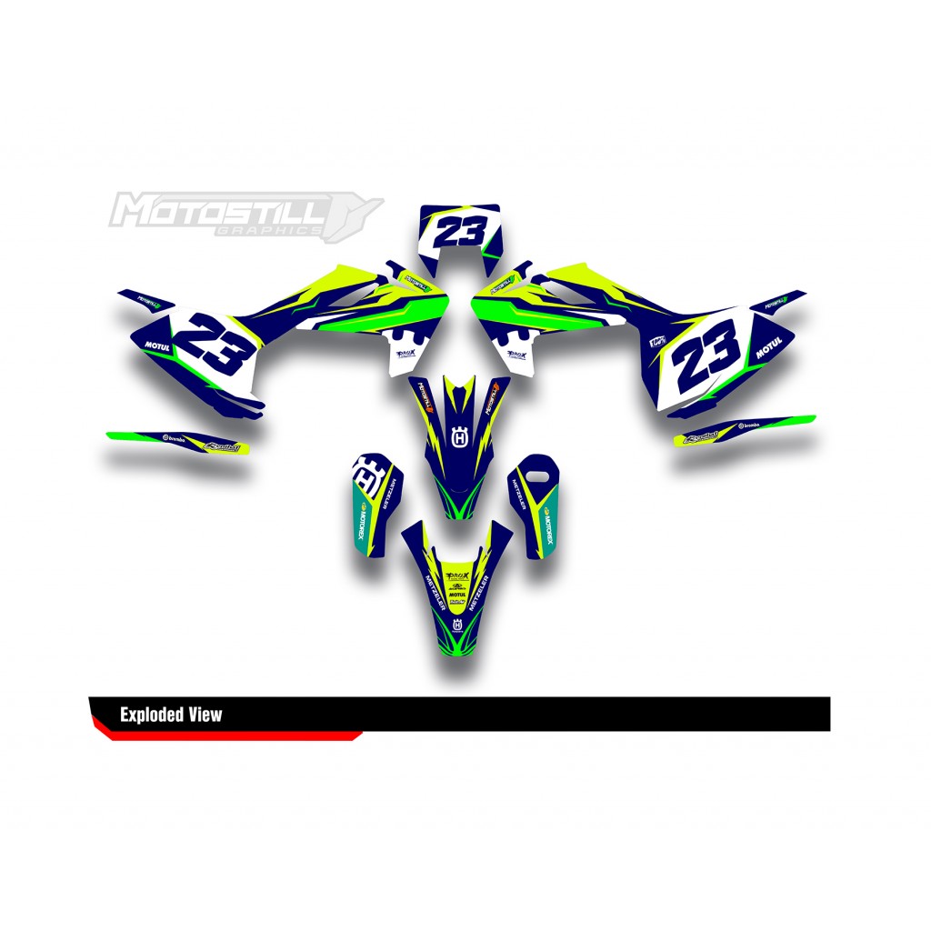 HUSQVARNA TC - FC - TE - FE - FS GRAPHIC STICKER SET - DECAL KIT