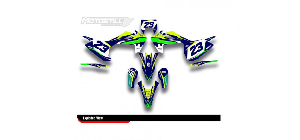 HUSQVARNA TC - FC - TE - FE - FS GRAPHIC STICKER SET - DECAL KIT
