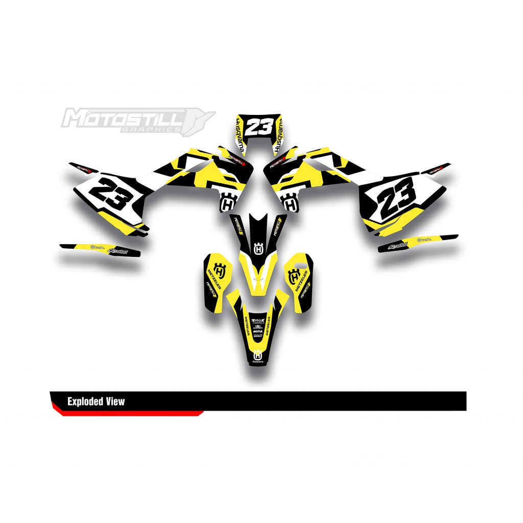HUSQVARNA TC - FC - TE - FE - FS GRAPHIC STICKER SET - DECAL KIT