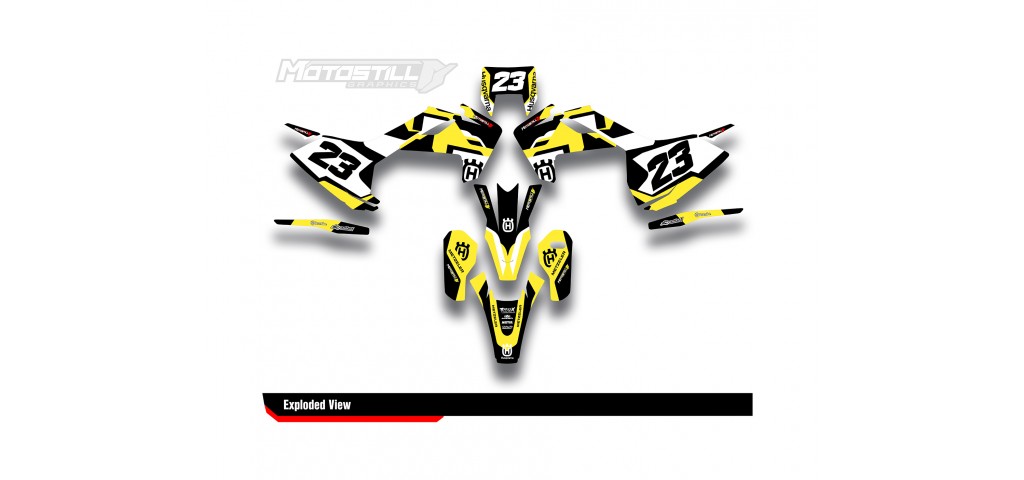 HUSQVARNA TC - FC - TE - FE - FS GRAPHIC STICKER SET - DECAL KIT