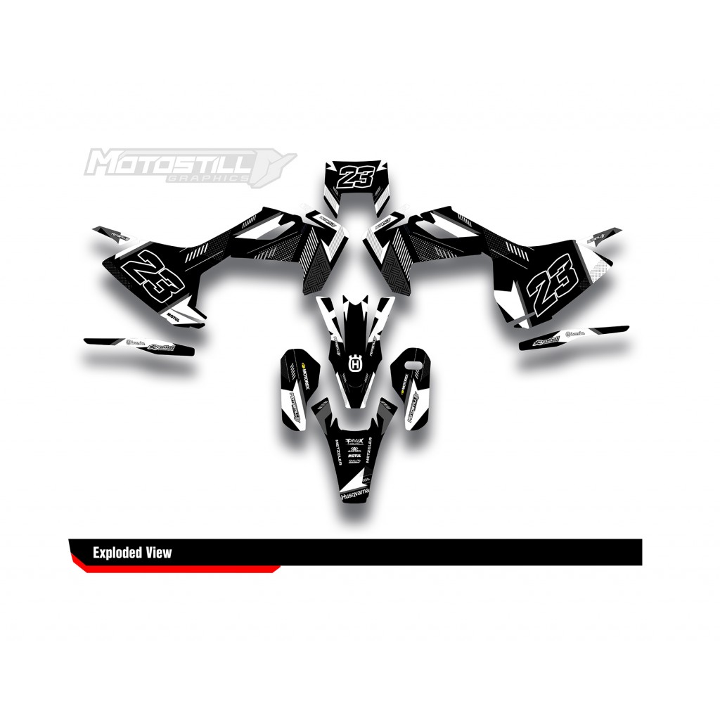 HUSQVARNA TC - FC - TE - FE - FS GRAPHIC STICKER SET - DECAL KIT