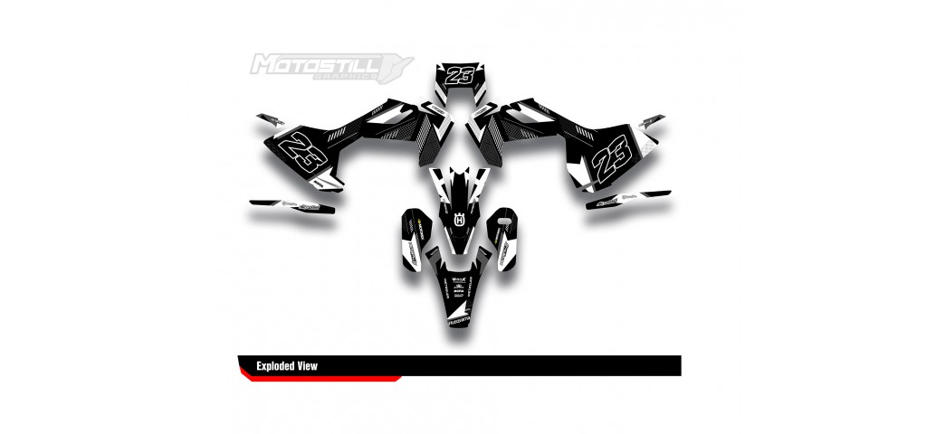 HUSQVARNA TC - FC - TE - FE - FS GRAPHIC STICKER SET - DECAL KIT