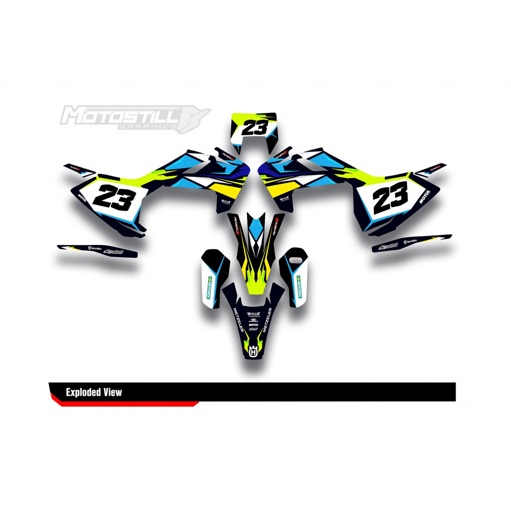HUSQVARNA TC - FC - TE - FE - FS GRAPHIC STICKER SET - DECAL KIT