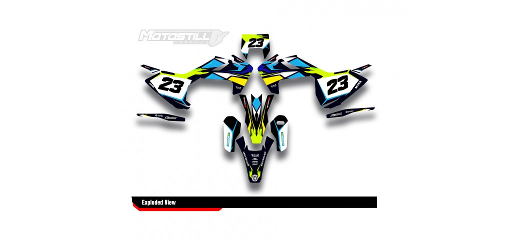HUSQVARNA TC - FC - TE - FE - FS GRAPHIC STICKER SET - DECAL KIT