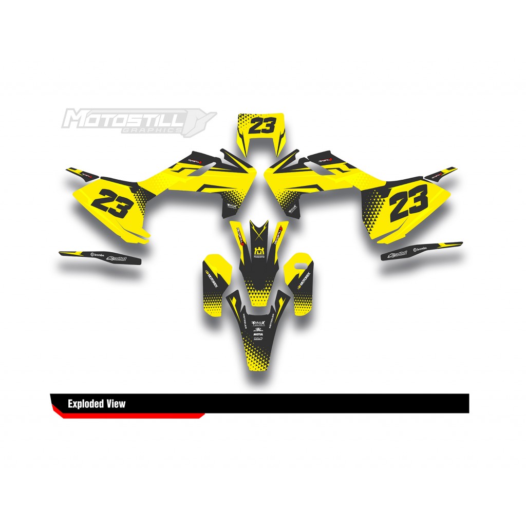 HUSQVARNA TC - FC - TE - FE - FS GRAPHIC STICKER SET - DECAL KIT