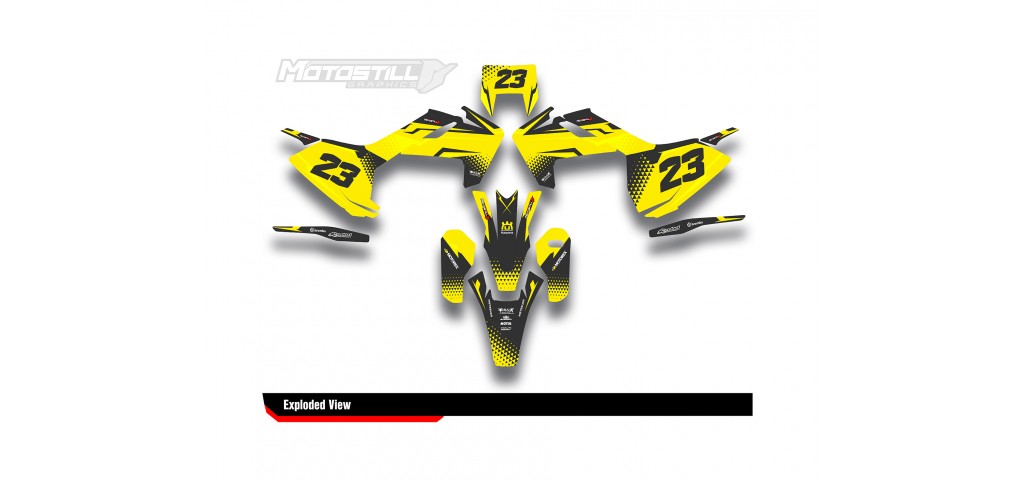 HUSQVARNA TC - FC - TE - FE - FS GRAPHIC STICKER SET - DECAL KIT