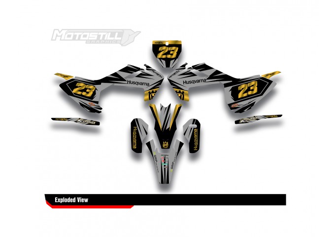 HUSQVARNA TC - FC - TE - FE - FS GRAPHIC STICKER SET - DECAL KIT