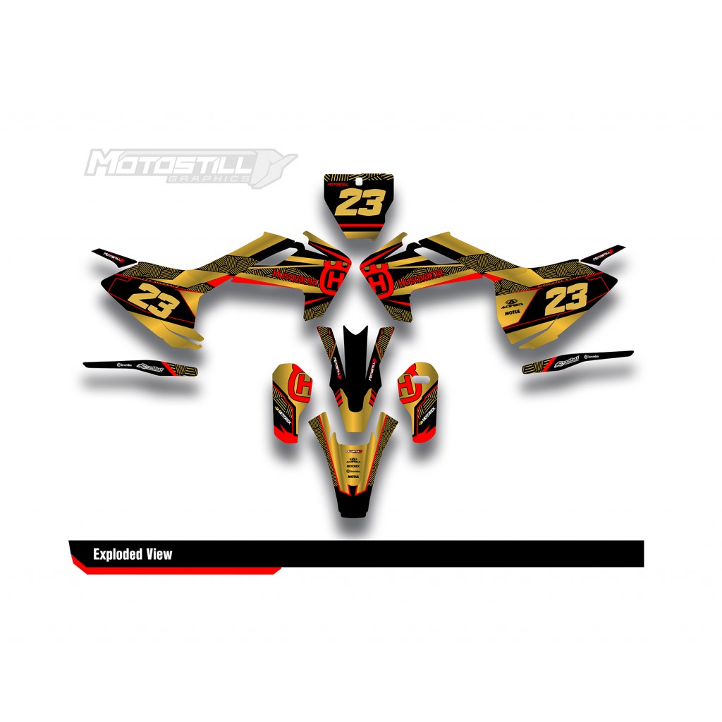 HUSQVARNA TC - FC - TE - FE - FS GRAPHIC STICKER SET - DECAL KIT