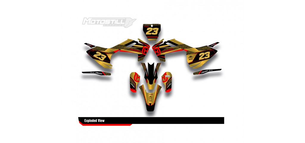 HUSQVARNA TC - FC - TE - FE - FS GRAPHIC STICKER SET - DECAL KIT