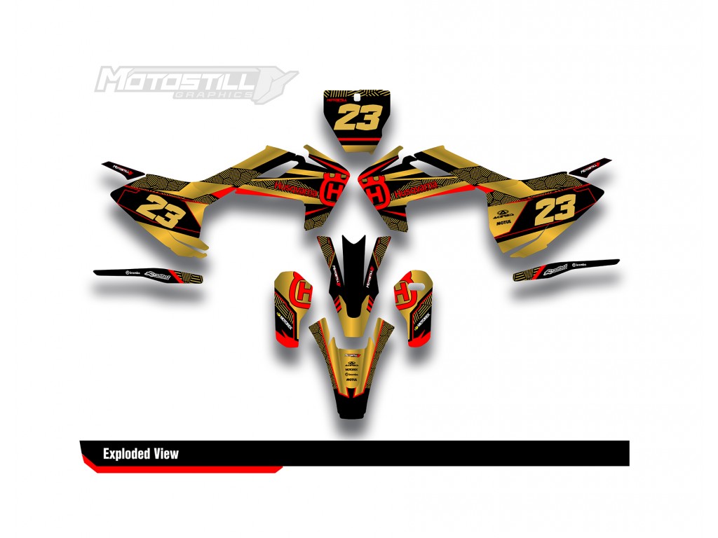 HUSQVARNA TC - FC - TE - FE - FS GRAPHIC STICKER SET - DECAL KIT