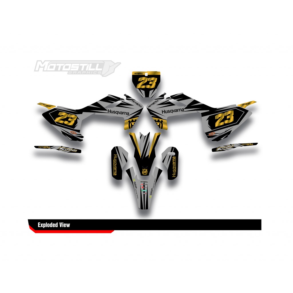 HUSQVARNA TC - FC - TE - FE - FS GRAPHIC STICKER SET - DECAL KIT