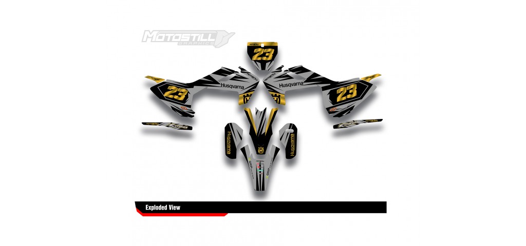 HUSQVARNA TC - FC - TE - FE - FS GRAPHIC STICKER SET - DECAL KIT