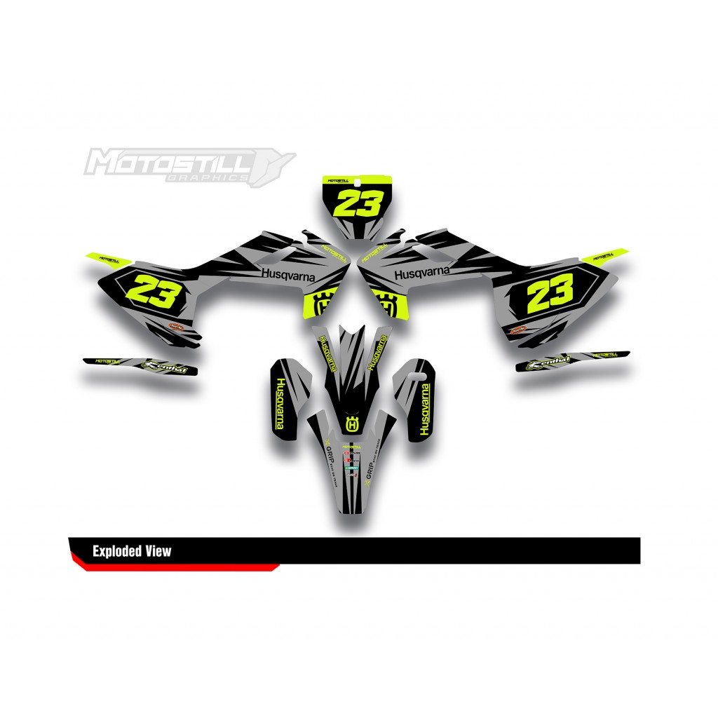 HUSQVARNA TC - FC - TE - FE - FS GRAPHIC STICKER SET - DECAL KIT