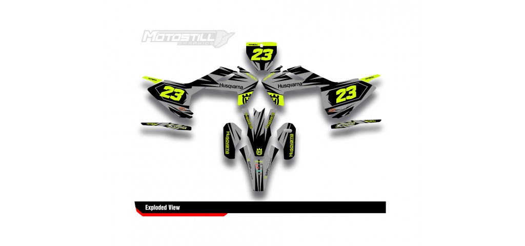 HUSQVARNA TC - FC - TE - FE - FS GRAPHIC STICKER SET - DECAL KIT