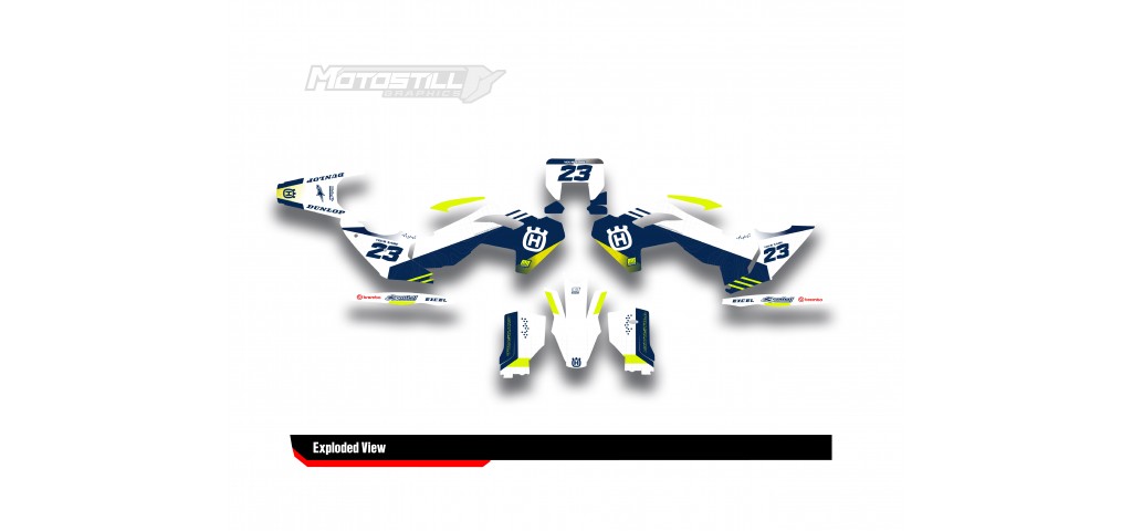 HUSQVARNA TC - FC - TE - FE - FS GRAPHIC STICKER SET - DECAL KIT
