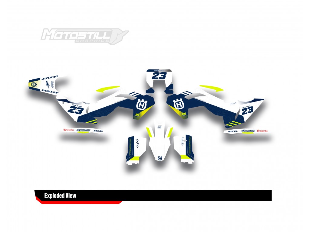 HUSQVARNA TC - FC - TE - FE - FS GRAPHIC STICKER SET - DECAL KIT