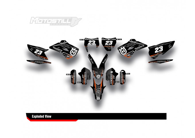 HUSQVARNA TC - FC - TE - FE - FS GRAPHIC STICKER SET - DECAL KIT