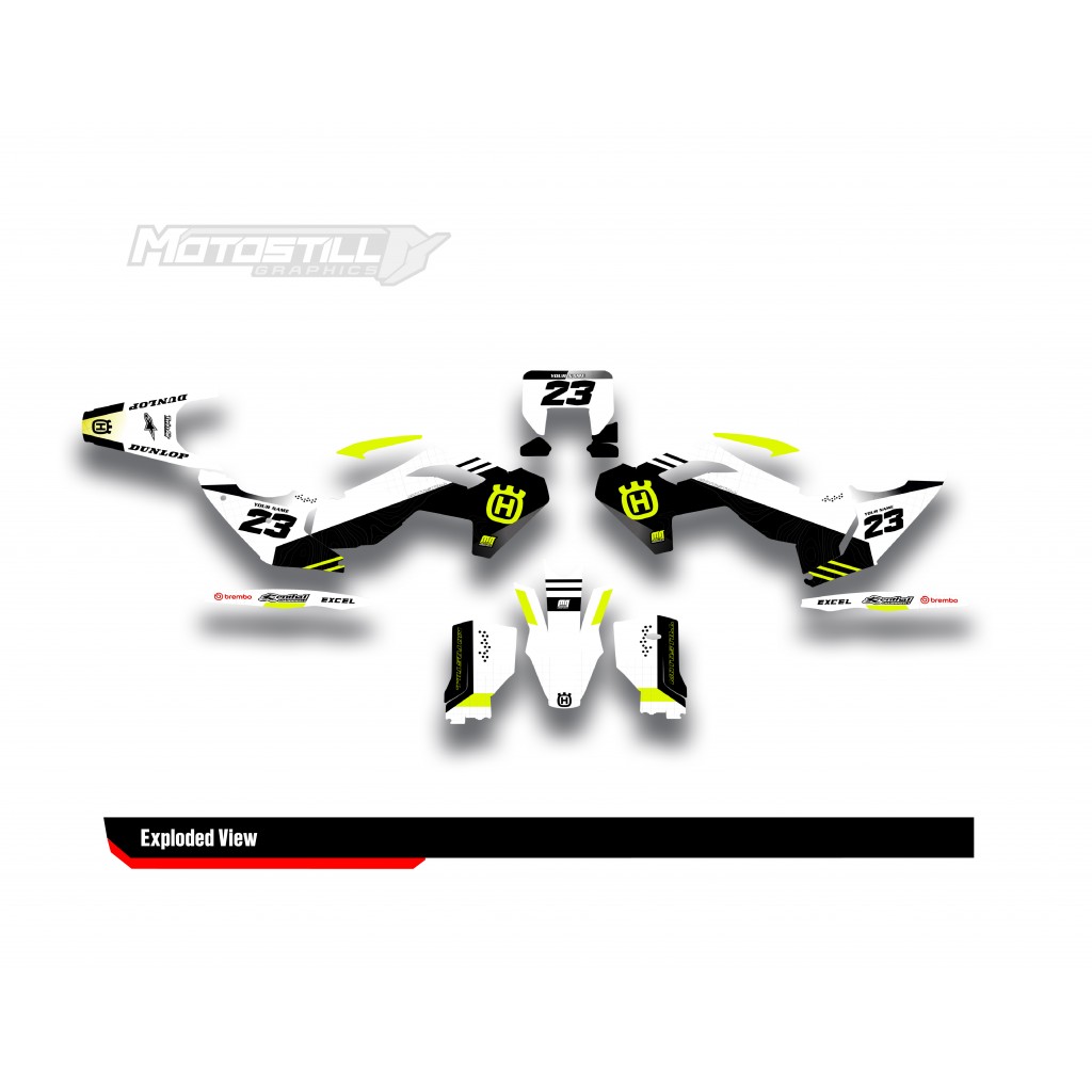 HUSQVARNA TC - FC - TE - FE - FS GRAPHIC STICKER SET - DECAL KIT